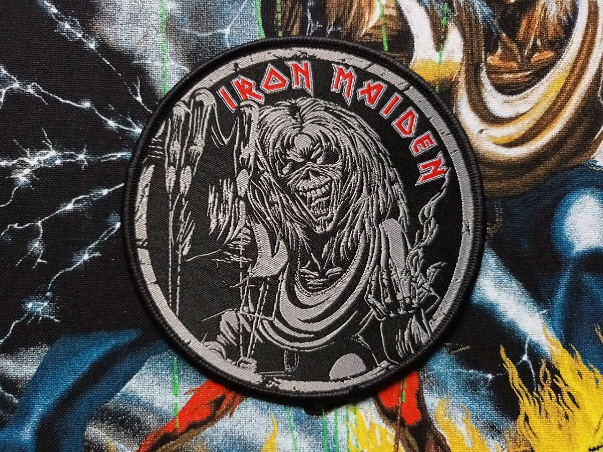 Iron Maiden The Number Of The Beast Circular Woven Patch 2023