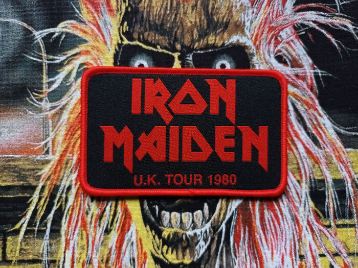 Iron Maiden UK Tour 1980 Woven Patch 2023