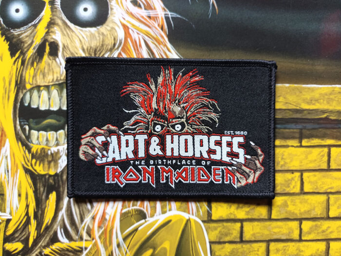Iron Maiden Cart & Horses Woven Patch